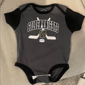 Golden Knights Baby One Piece - Black and Gray